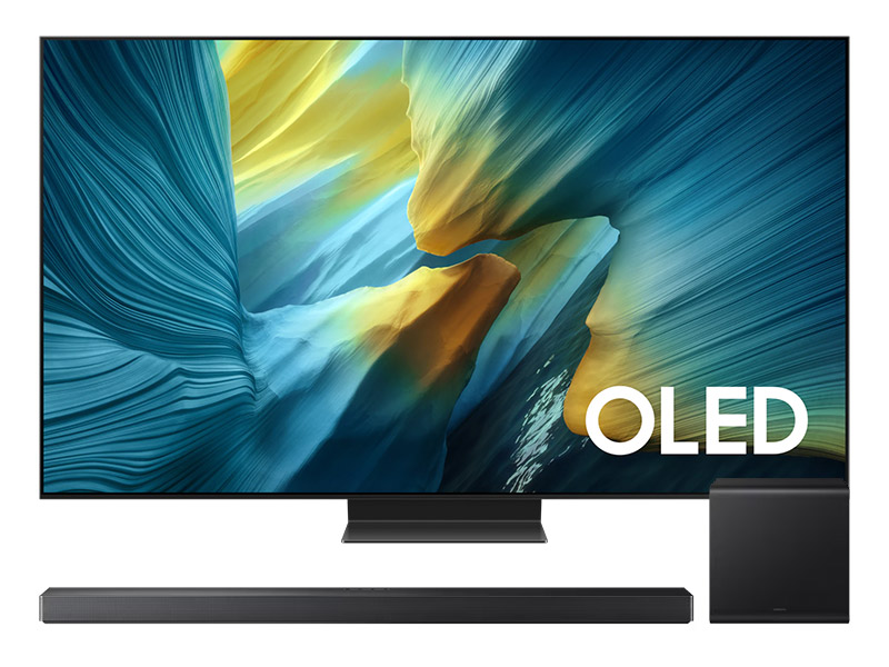 55" Samsung OLED 4K TV + Q-series Soundbar - QN55S95HAFXZC-HW-QS700F/ZC