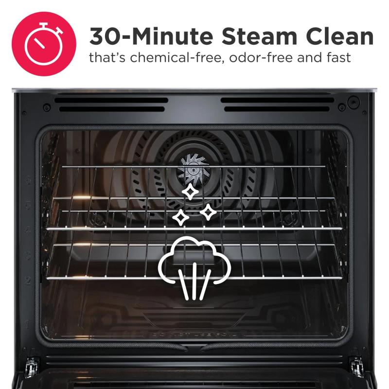 30" Frigidaire Gallery 5.3 Cu. Ft. Rear Control Electric Range with Total Convection - GCREC059BF