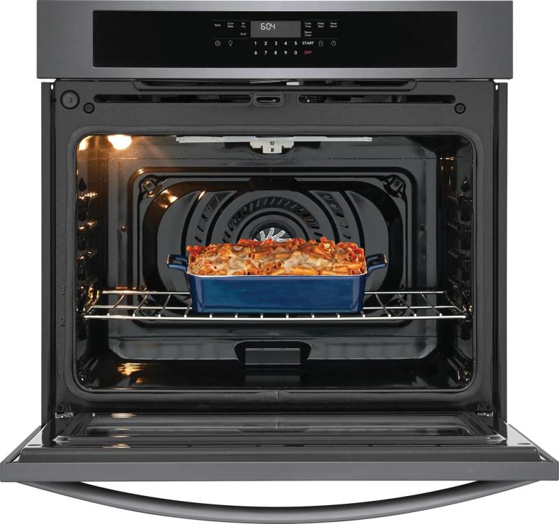 30" Frigidaire 5.3 Cu. Ft. Electric Single Wall Oven in Black Stainless Steel - FCWS3030AD