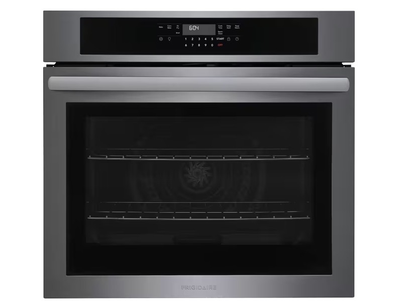 30" Frigidaire 5.3 Cu. Ft. Electric Single Wall Oven in Black Stainless Steel - FCWS3030AD