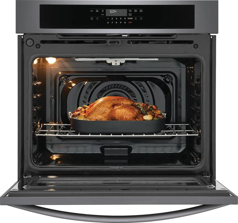 30" Frigidaire 5.3 Cu. Ft. Electric Single Wall Oven in Black Stainless Steel - FCWS3030AD
