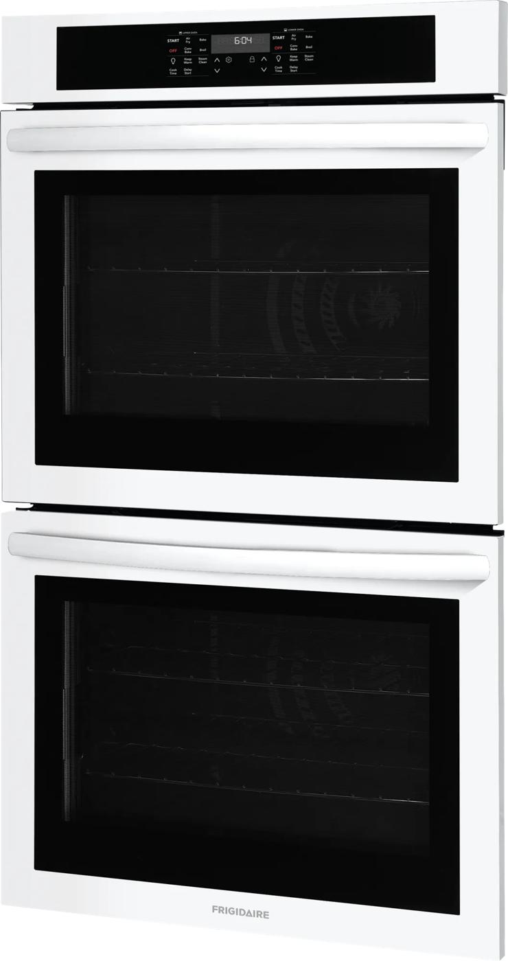 30" Frigidaire 10.6 Cu. Ft. Electric Double Wall Oven in White - FCWD3030AW