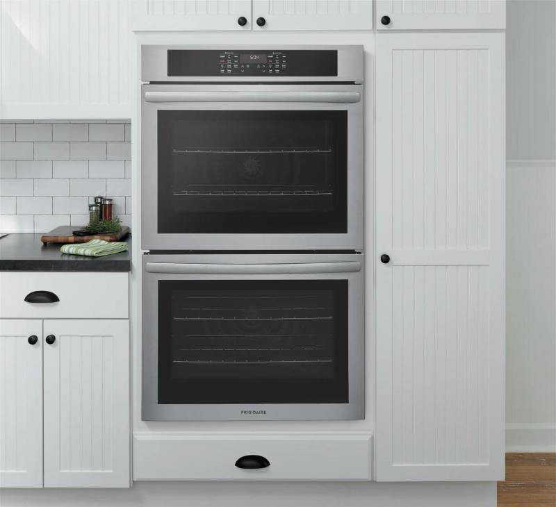 30" Frigidaire 10.6 Cu. Ft. Electric Double Wall Oven in Stainless Steel - FCWD3030AS