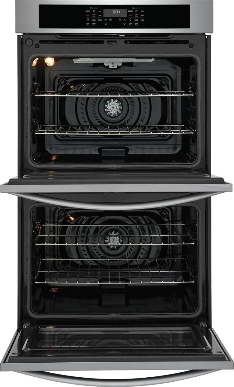 30" Frigidaire 10.6 Cu. Ft. Electric Double Wall Oven in Stainless Steel - FCWD3030AS