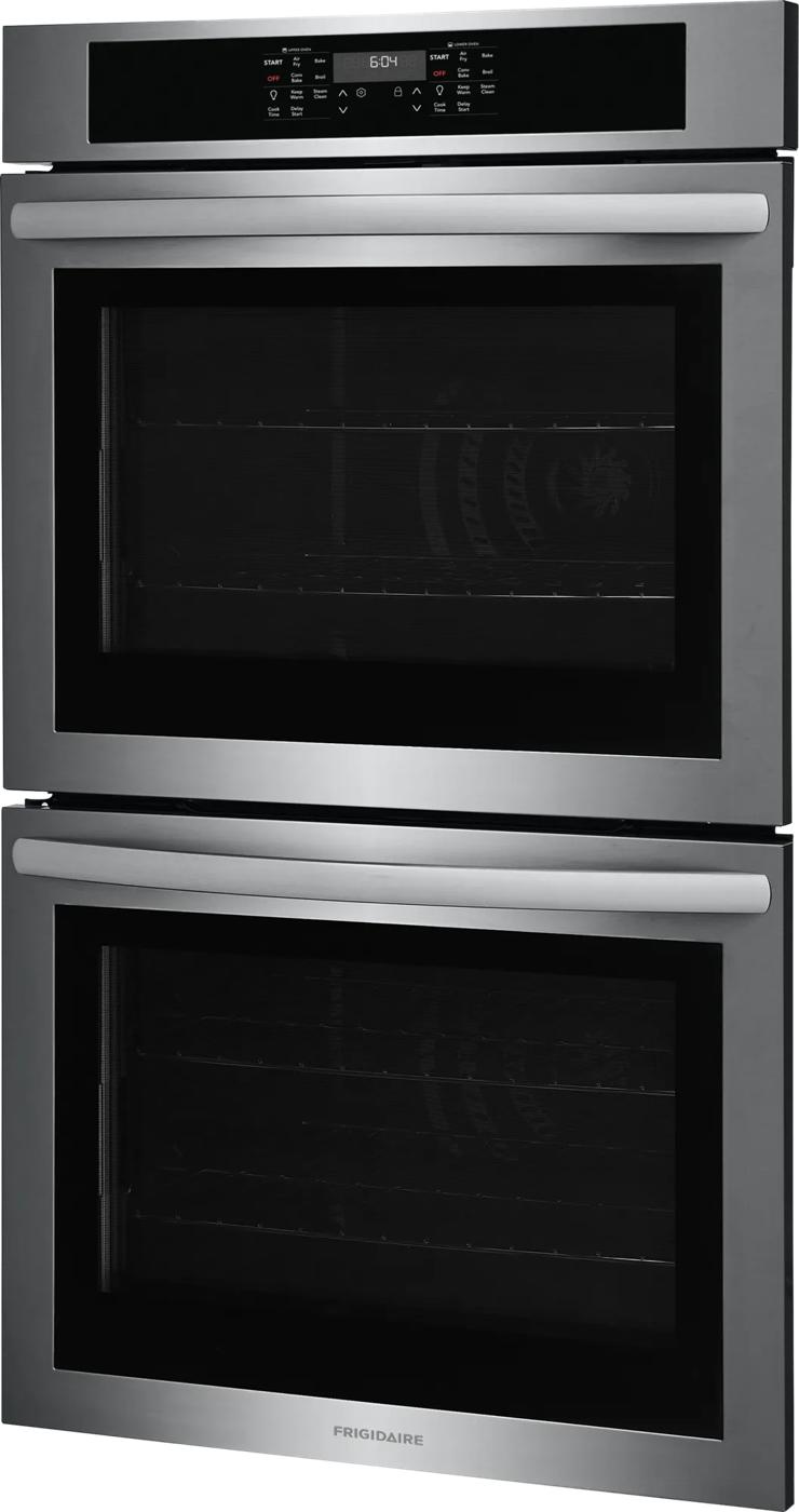 30" Frigidaire 10.6 Cu. Ft. Electric Double Wall Oven in Stainless Steel - FCWD3030AS