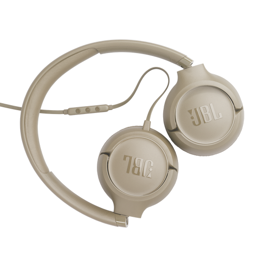 JBL Tune 530C Hi-res USB-C Wired On-ear Headphones In Beige - JBLT530CBEGAM