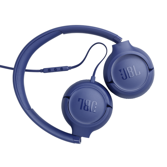 JBL Tune 530C Hi-res USB-C Wired On-ear Headphones In Blue - JBLT530CBLUAM