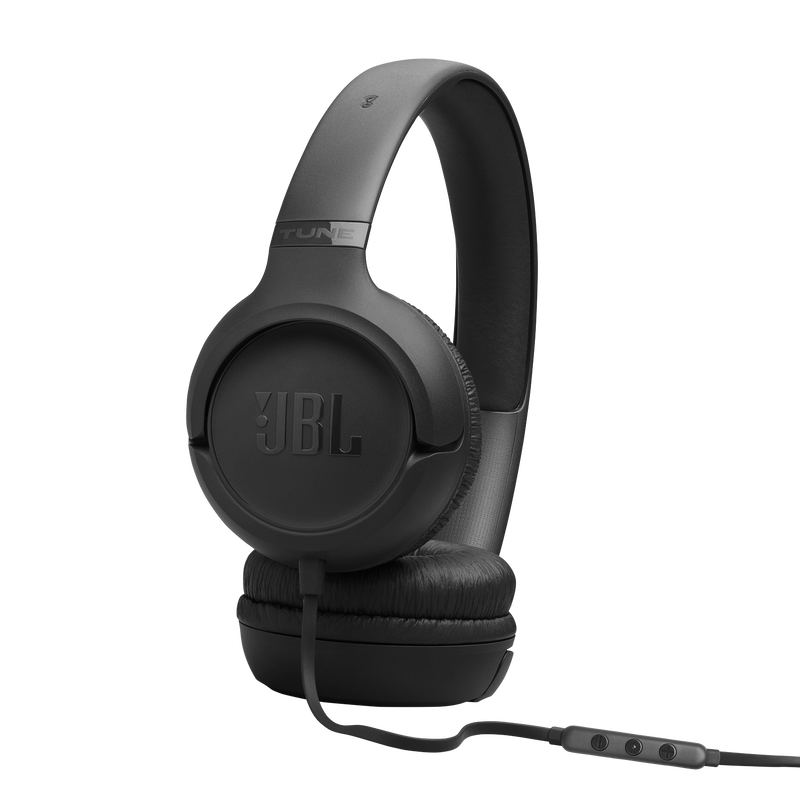 JBL Tune 530C Hi-res USB-C Wired On-ear Headphones In Black - JBLT530CBLKAM