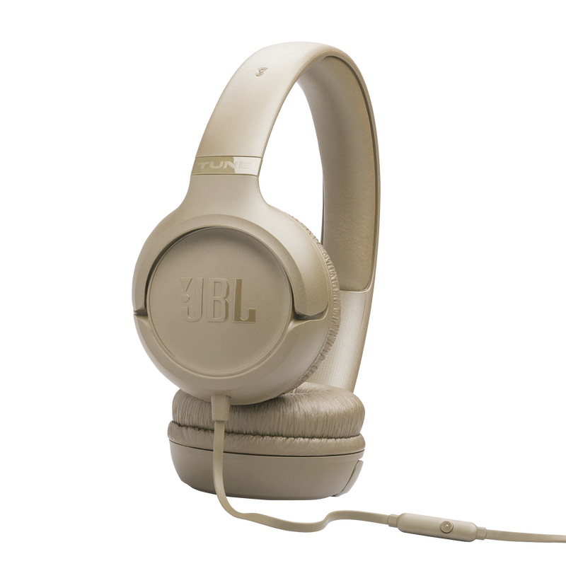 JBL Tune 530 Wired On-Ear Headphones In Beige - JBLT530BEGAM