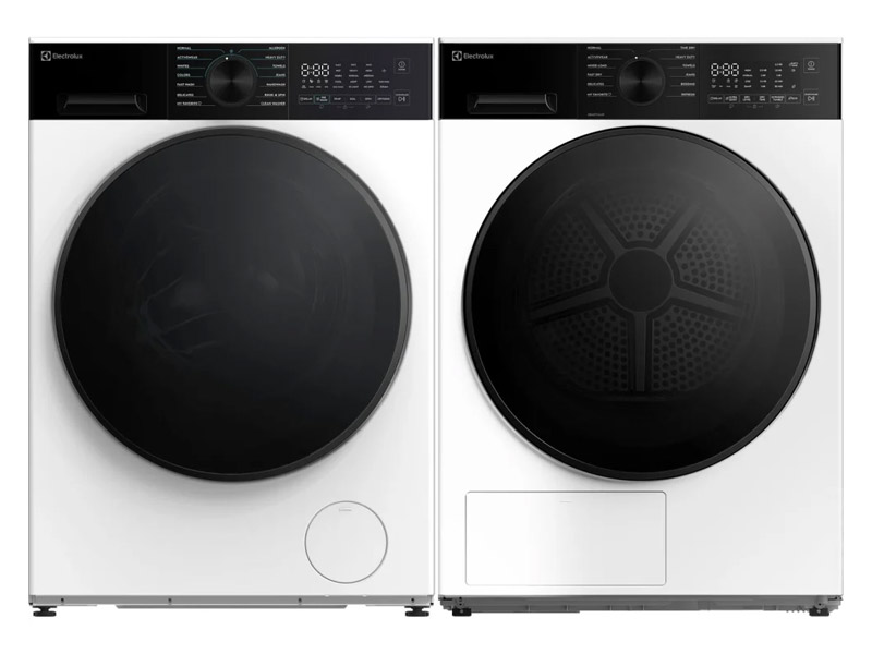 24" Electrolux Compact Heat Pump Dryer and Compact Front Load Washer - ELFE433CAW-ELFW4333AW