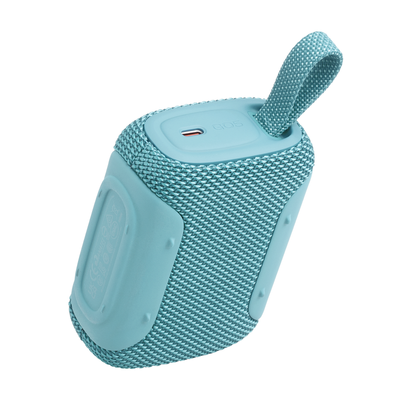 JBL GO 5 Portable Bluetooth Waterproof Speaker in Turquoise - JBLGO5TBLUAM