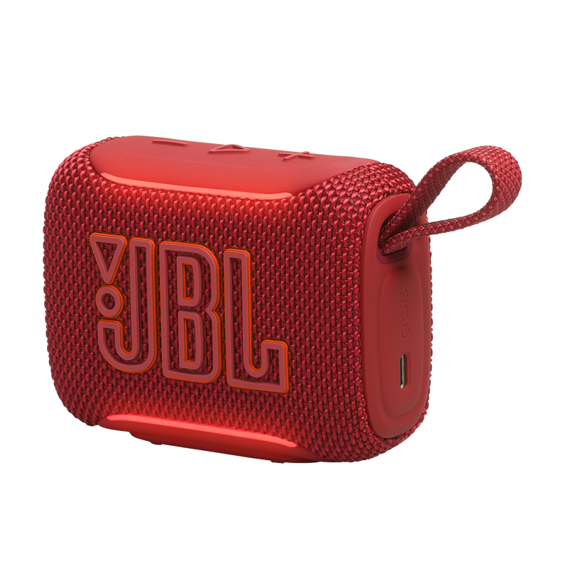 JBL GO 5 Portable Bluetooth Waterproof Speaker in Red - JBLGO5REDAM