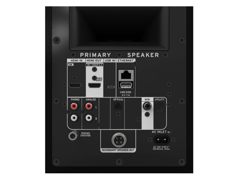 5.25" Klipsch Fives II Powered Speakers in Black - FIVESIIB