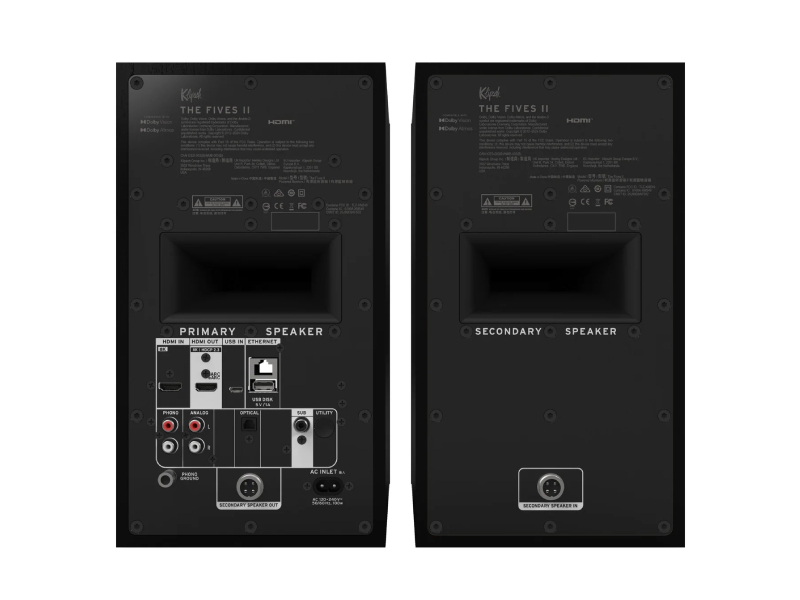 5.25" Klipsch Fives II Powered Speakers in Black - FIVESIIB