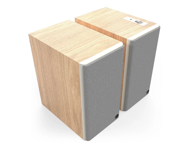 6.5" Klipsch Sevens II Powered Speakers in Red Oak - SEVENSIIRO