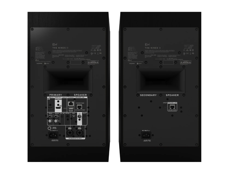 8" Klipsch NINES II Powered Speakers in Black - NINESIIB