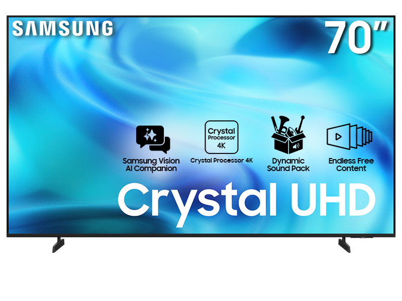 70" Samsung UN70U8000HFXZC Crystal UHD 4K Vision AI Smart TV (2026)