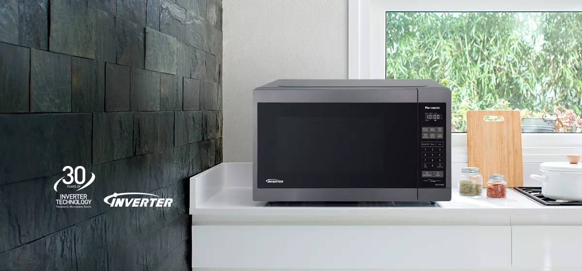 14" Panasonic 1.3 Cu. Ft. Inverter Countertop Microwave - NNSC688SC