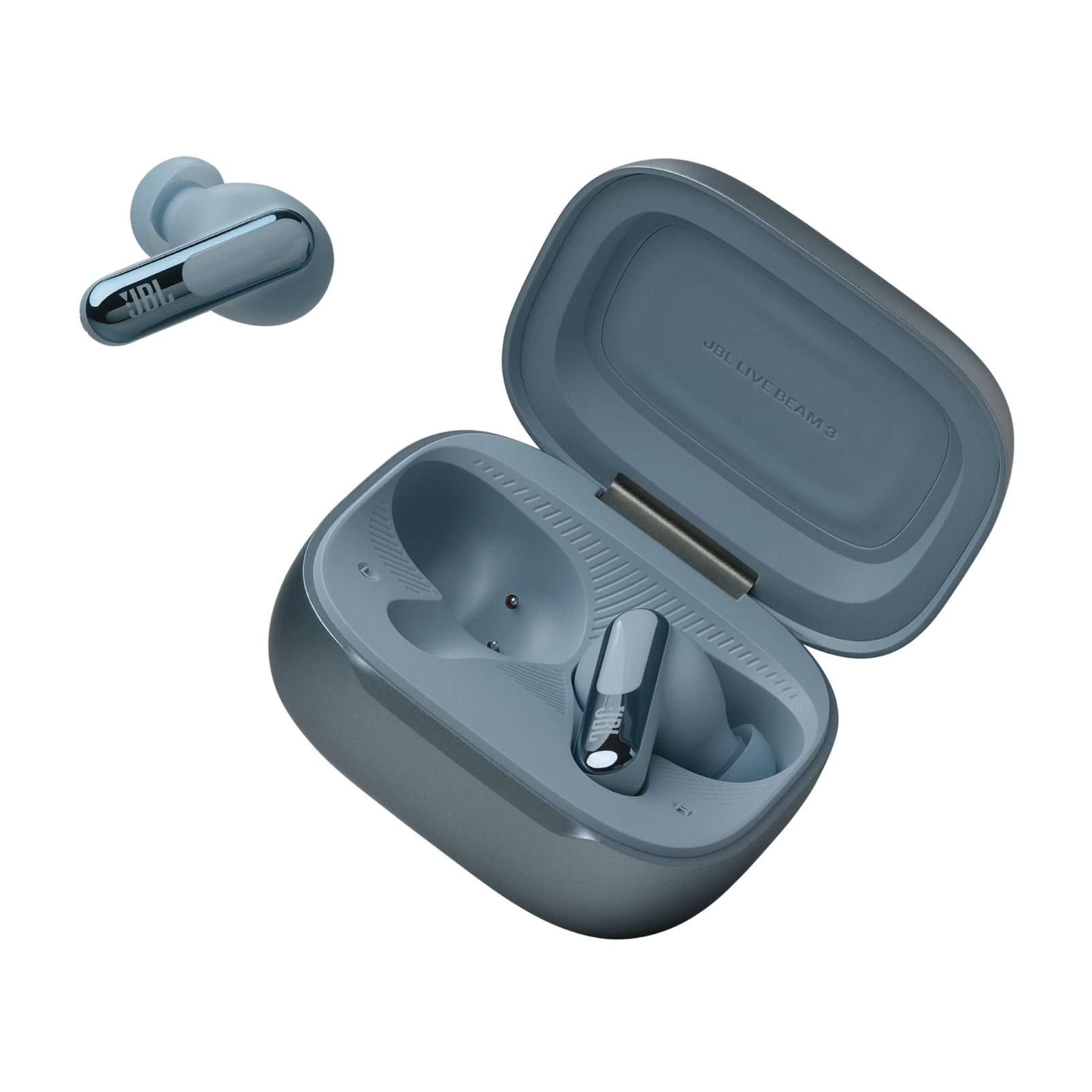 JBL Live Beam 3 True Wireless Noise-Cancelling Earbuds in Blue - JBLLIVEBEAM3BLUAM