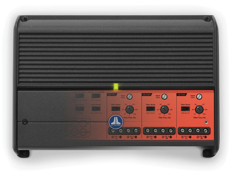 JL Audio 6 Channel Class D 600 W Full-Range Car/Marine Amplifier for 24V Systems - XDM600/6-24V