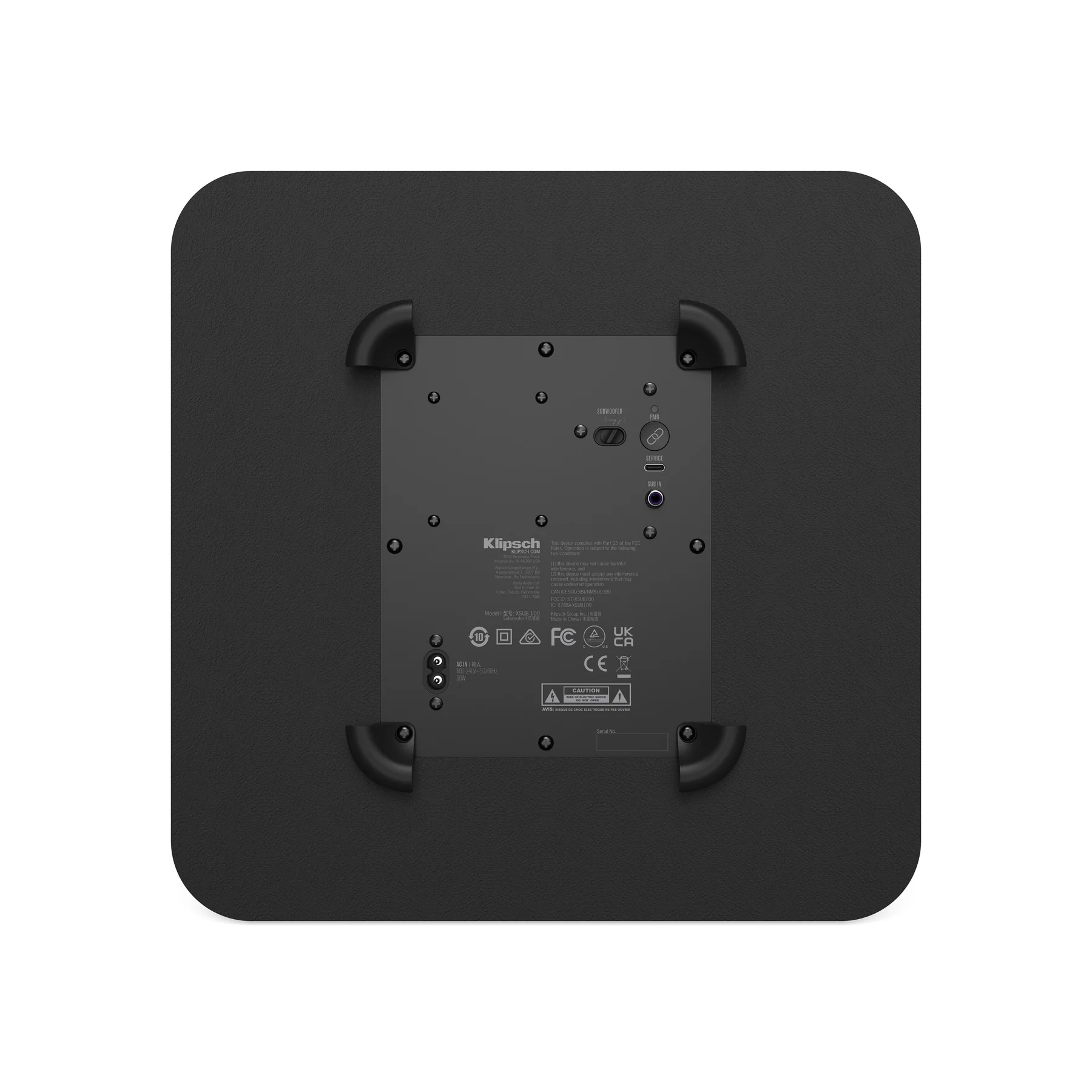 Klipsch Flexus Sub 100 Compact Wireless 10" Subwoofer in Ebony - XSUB100