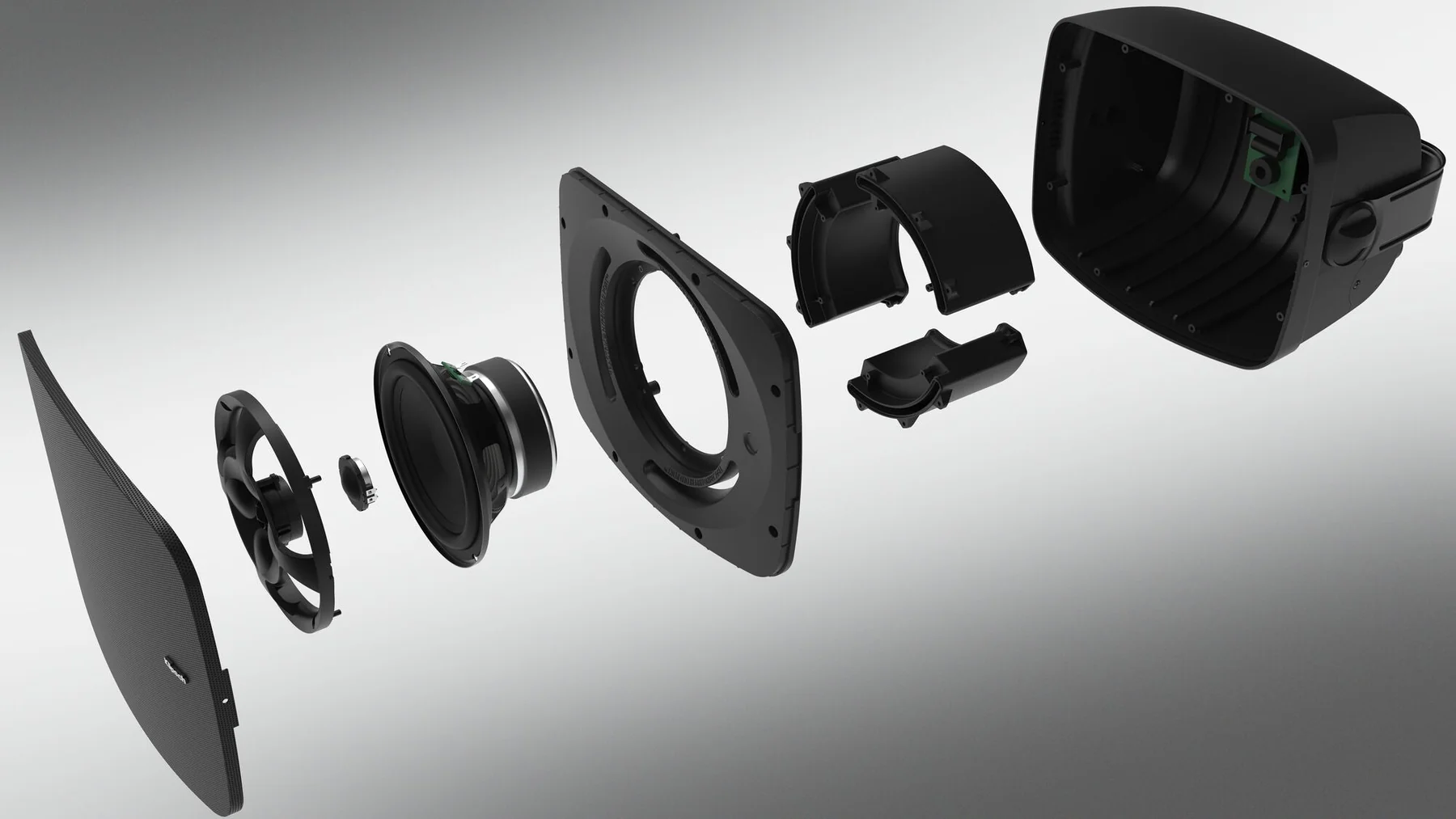 Klipsch 6.5" Indoor/Outdoor Residential Surface Mount Loudspeaker  in Black - RSM650B