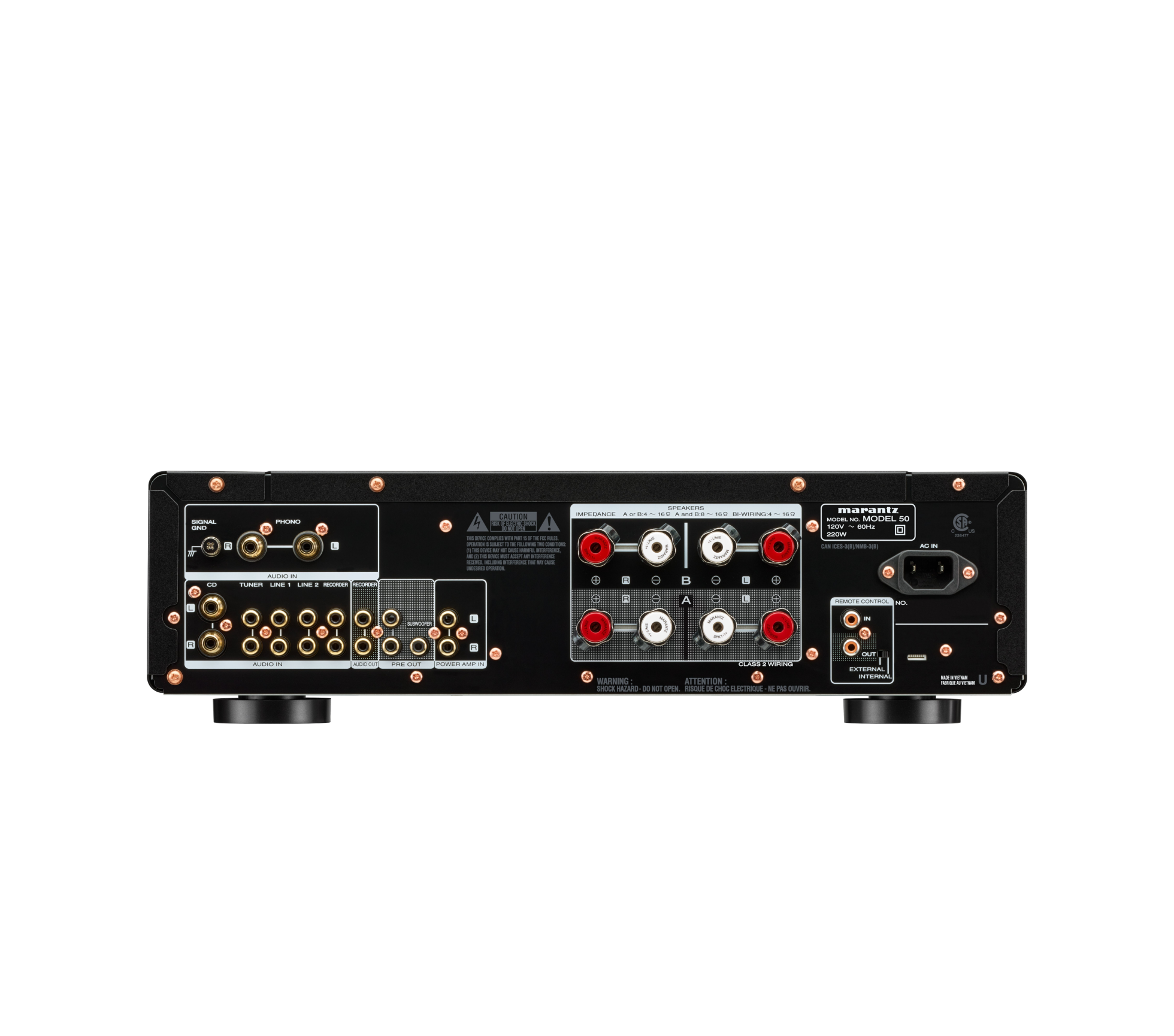 Marantz Premium Integrated Stereo Amplifier with 70 Watt - Model 50 (B)