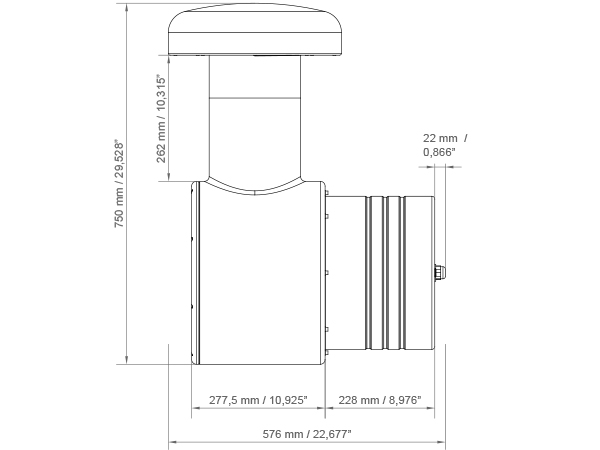 Monitor Audio Climate Garden Passive 12" Subwoofer - CLGW12BR