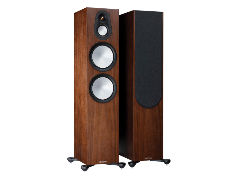 Monitor Audio Silver Series 500 7G Floorstanding Speaker In Natural Walnut - S7G500WN