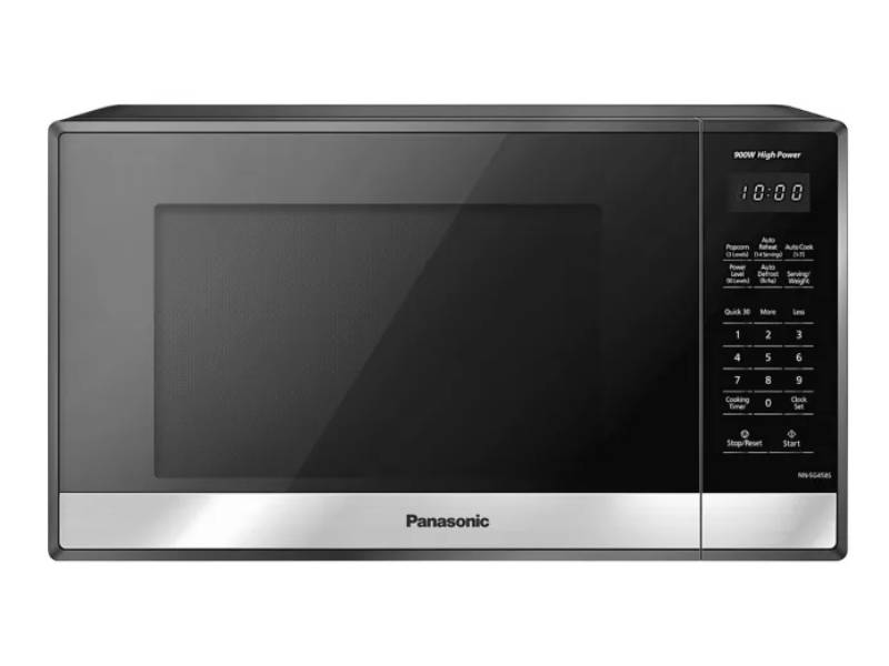 19" Panasonic 0.9 Cu. Ft. Microwave in Black Stainless Steel - NNSG458S