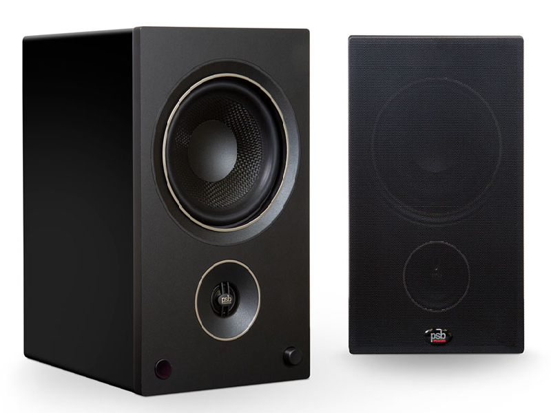 PSB Speakers Powered Bookshelf Speakers In Black - Alpha AM5 BLK