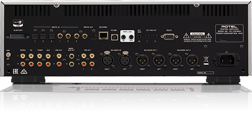 Rotel RC-1590 MKII Stereo Preamplifier In Silver - RC1590MK2S