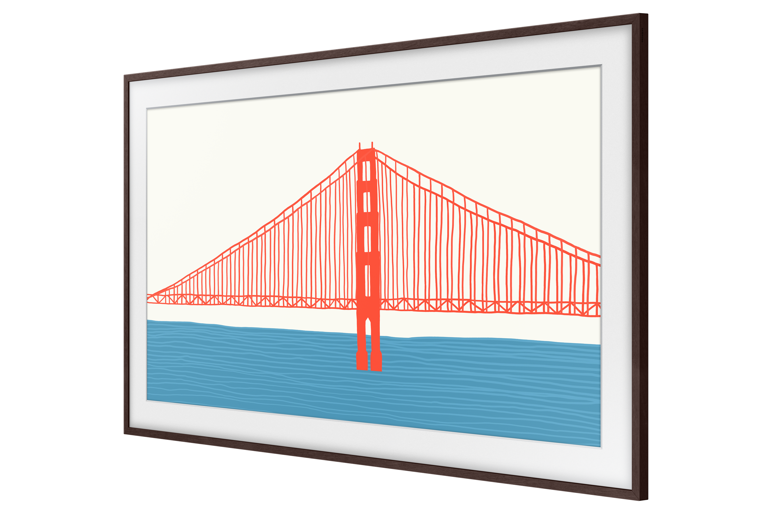 55" Samsung Customizable Frame For The Frame TV In Modern Brown - VG-SCFA55BWBZA