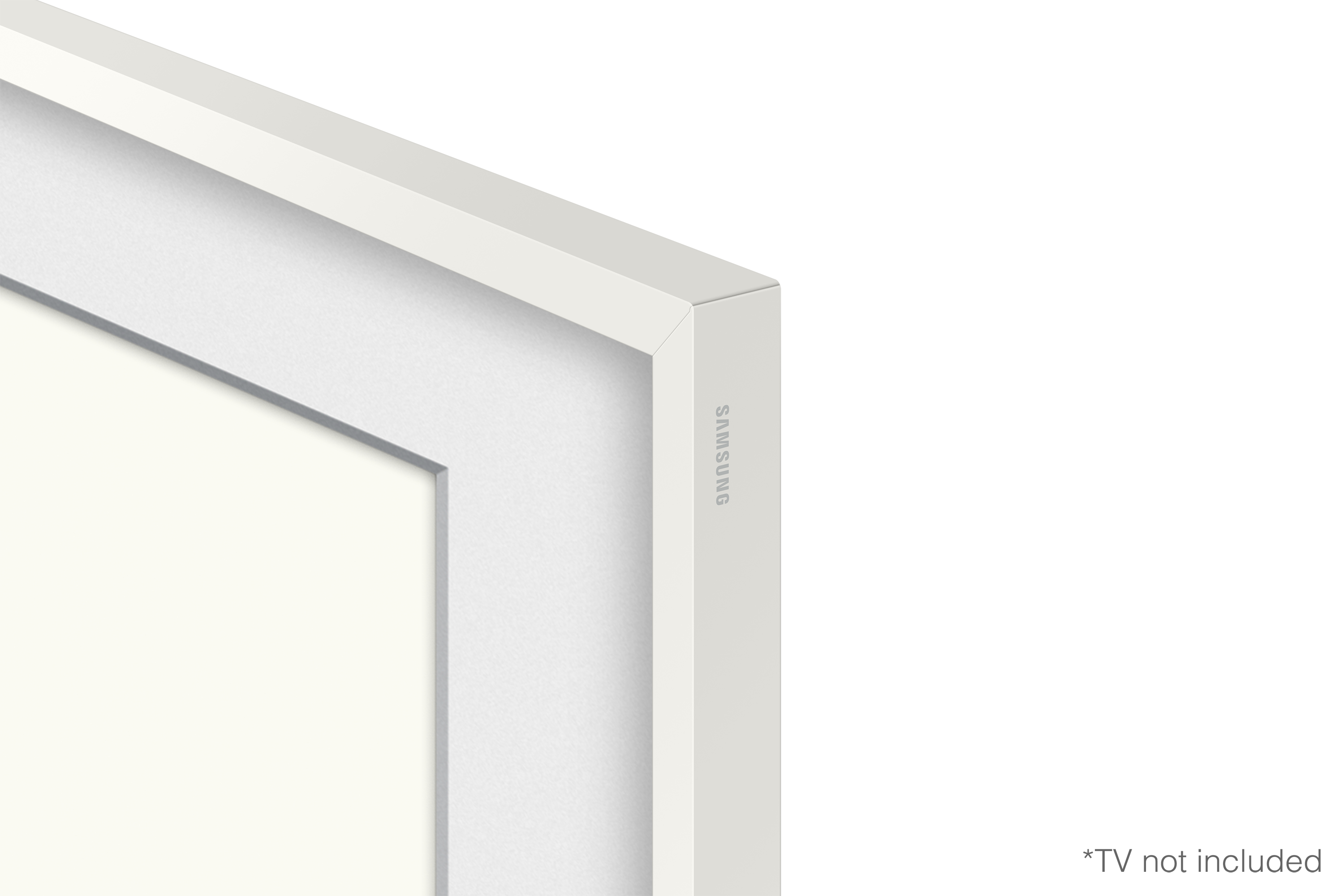 85" Samsung Customizable Bezel For The Frame TV in White/Modern - VG-SCFA85WTBZA