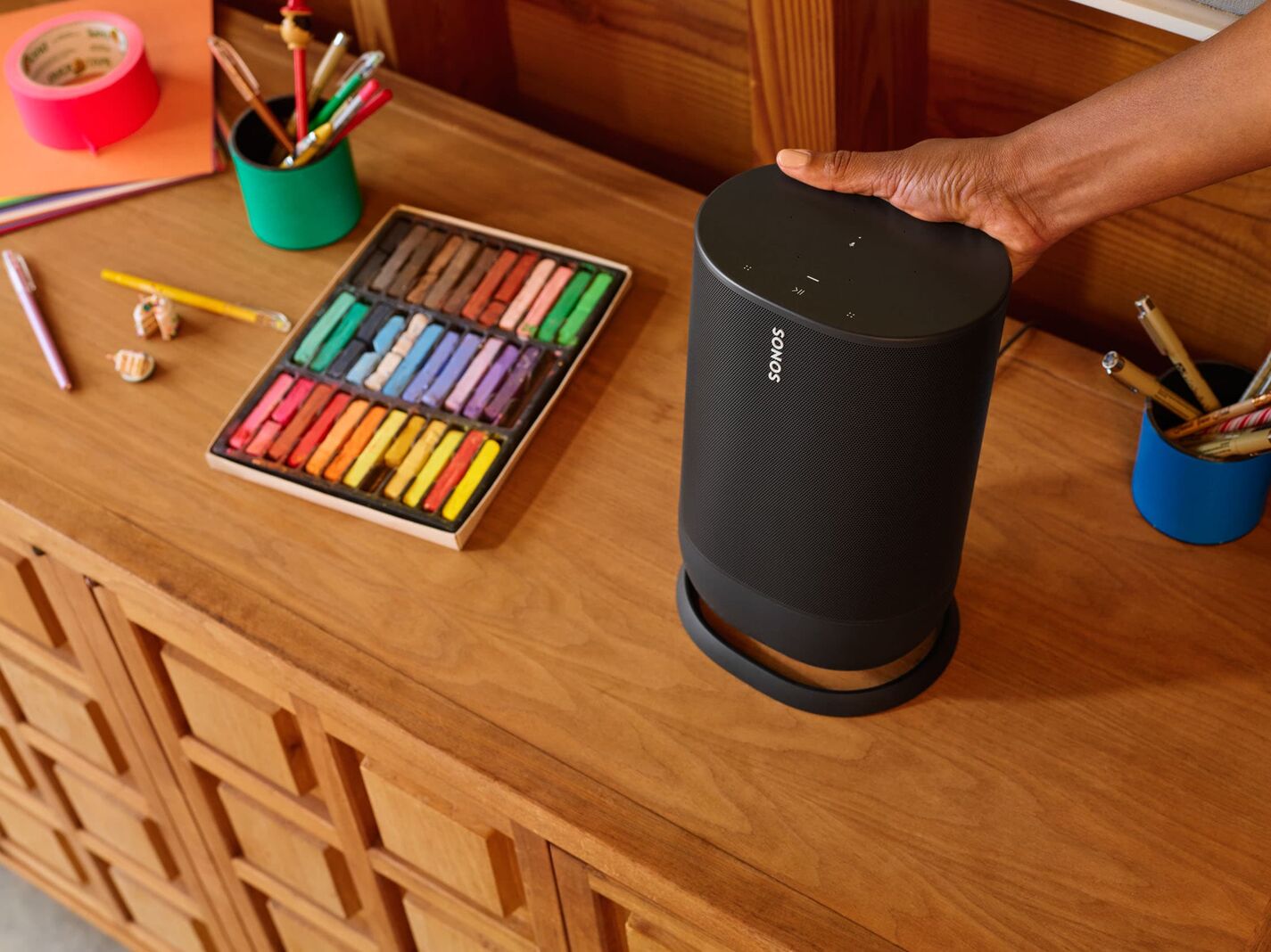 Sonos Portable Wireless Smart Speaker Move (B) - MOVE1US1BLK